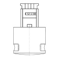 Button - 3873278406 Control Knob oven Switch alumi [Electrolux Aeg]